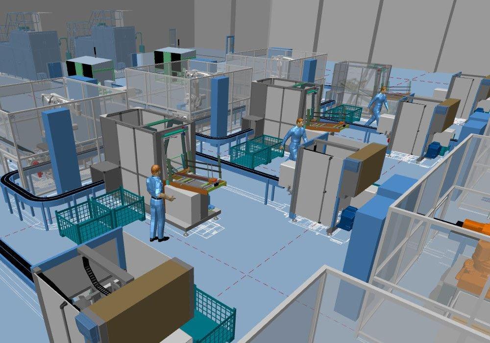Professionelle Planung einer Maschinenaufstellung in 3D