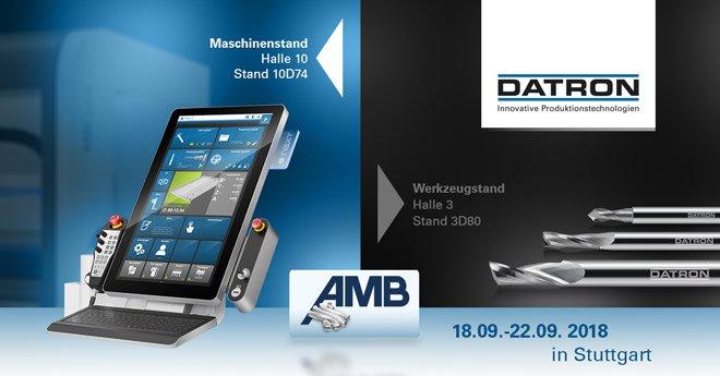 DATRON@AMB2018: Startschuss zur internationalen Ausstellung für Metallbearbeitung