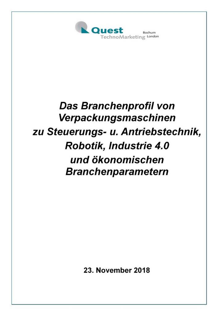 Das Branchenprofil zur Automation von Verpackungsmaschinen – neue Quest Studie