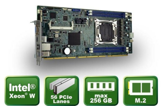 PEMUX-XEW1 – Slot CPU Karte mit Xeon® W Prozessor