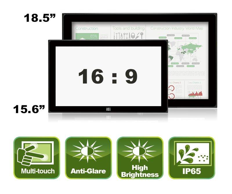 Industrielle Breitbildmonitore im 16:9 Format