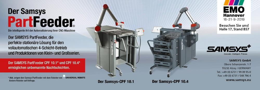 Der Samsys PartFeeder - Die intelligente Art der Automatisierung Ihrer CNC-Maschine