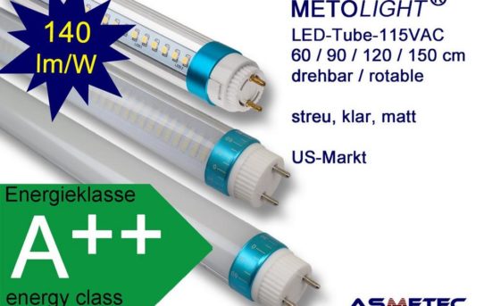 LED Röhren speziell entwickelt für das Stromnetz in Amerika