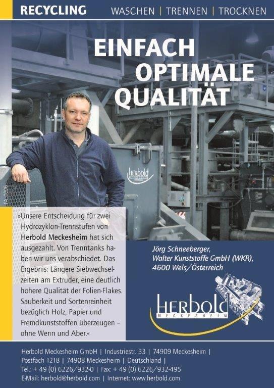 HERBOLD-Schwerpunkte im Recycling