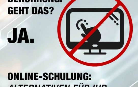 Eingabe ohne Berührung – Online-Schulung