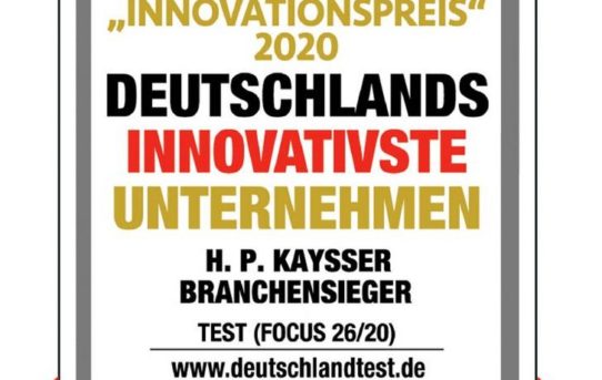 H. P. Kaysser für Innovationen ausgezeichnet