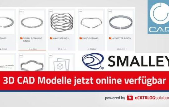 Smalley führt neue Produktreihe von Wellenfedern mit Online Produktkonfigurator powered by CADENAS ein