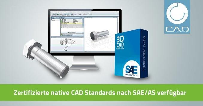 Zertifizierte native CAD Standards nach SAE/AS: 3D Modelle von Komponenten für Dassault SOLIDWORKS