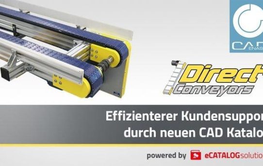 Direct Conveyors veröffentlicht 3D CAD Produktkatalog für Flachförderbänder powered by CADENAS
