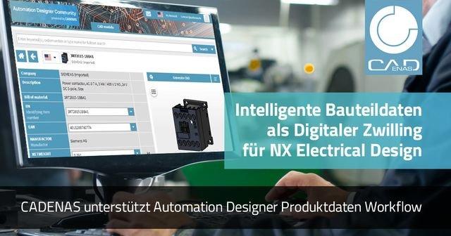 CADENAS unterstützt den Automation Designer Produktdaten Workflow