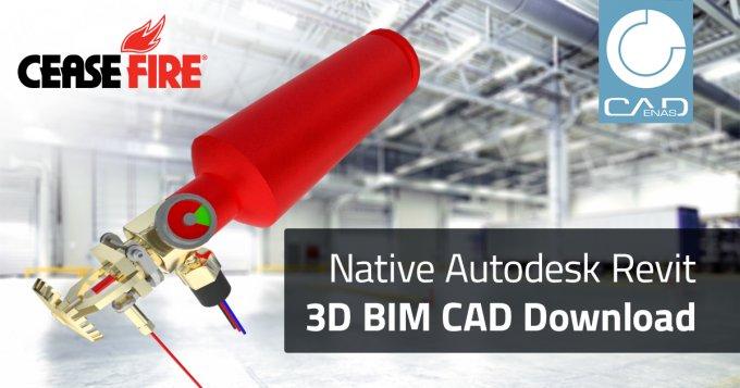 Neuer Service von CeaseFire ermöglicht Import nativer 3D BIM CAD Daten von Brandschutzkomponenten direkt in Autodesk Revit