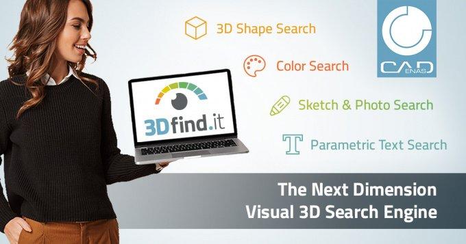 Startschuss für 3Dfind.it - Die visuelle Suchmaschine der nächsten Dimension für 3D Herstellerkomponenten