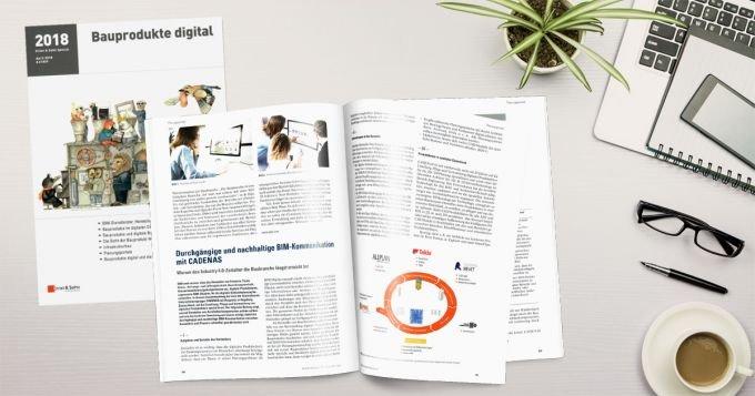 CADENAS Fachbeitrag im Sonderheft "Bauprodukte digital 2018"