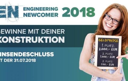 Der Konstruktionswettbewerb Engineering Newcomer für Schüler und Studenten geht in die 5. Runde