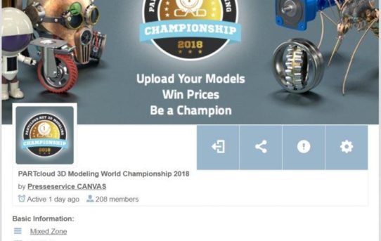 Bei neuer CADENAS Challenge 2018 so richtig abräumen: Jetzt PARTcloud.net 3D Modeling World Champion werden