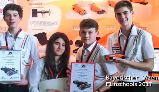 Mit Vollgas an die Spitze: Bayerischer Vizemeister der F1 in Schools wird von CADENAS unterstützt