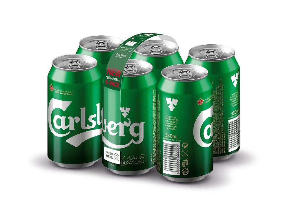 Weltneuheit: Carlsberg setzt auf starken Halt für Dosen durch Nature MultiPack™