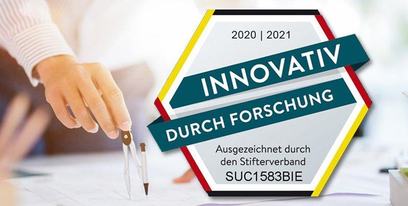 SUCO erhält Forschungssiegel "Innovativ durch Forschung"