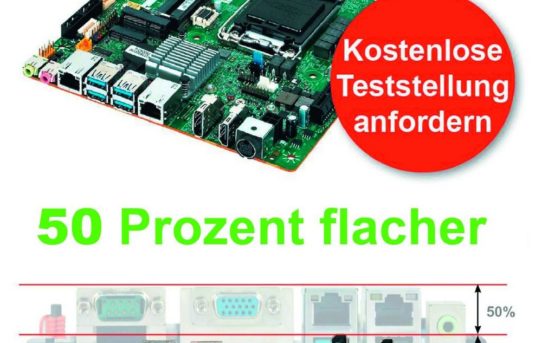 50 Prozent flacher als Standard Boards!