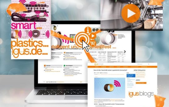 Interaktiver Neuheiten-Katalog von igus macht motion plastics online erlebbar