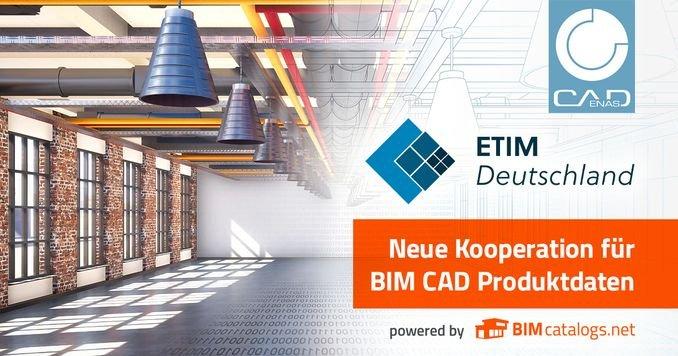 Neue Kooperation: ETIM Deutschland & CADENAS werden gemeinsam BIM Daten für ETIM MC bereitstellen