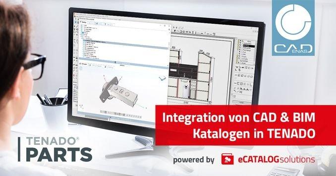 TENADO baut Integration von CAD & BIM Katalogen powered by CADENAS aus