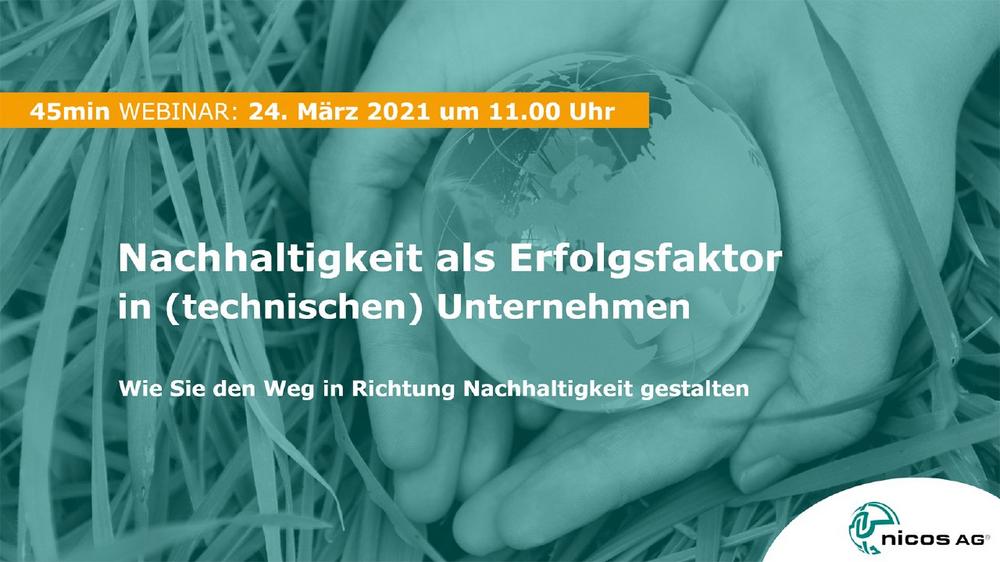 Nachhaltigkeit als Erfolgsfaktor in (technischen) Unternehmen - Live Webinar (Webinar | Online)