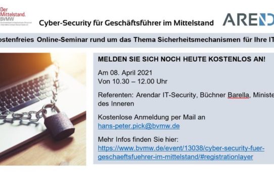 Cyber-Security für Geschäftsführer im Mittelstand (Webinar | Online)