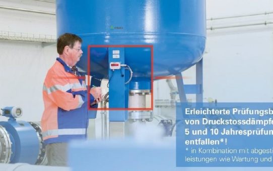 Erleichterte Prüfungsbedingungen von ORELL- Druckstossdämpfern 5 und 10 Jahresprüfungen entfallen!