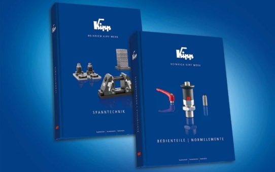 Jetzt erhältlich: Die neuen KIPP Kataloge „SPANNTECHNIK“ und „BEDIENTEILE | NORMELEMENTE“