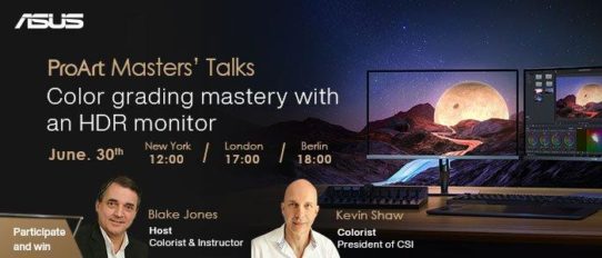 ASUS ProArt Masters Talks – Farbkorrekturen mit einem HDR-Monitor meistern (Webinar | Online)