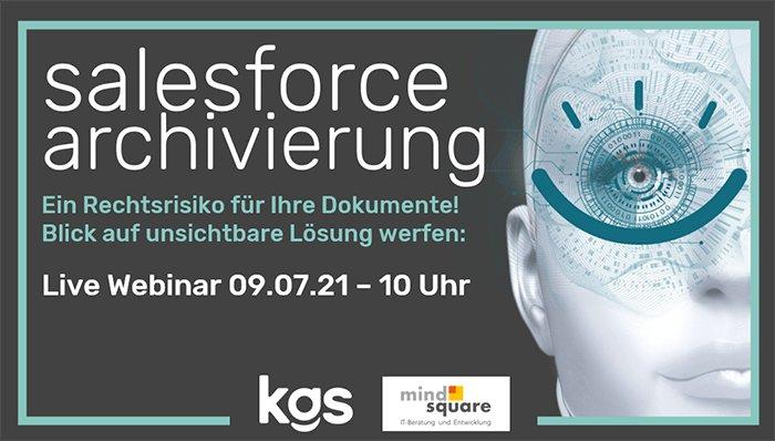 Direkt in Salesforce rechtssicher archivieren (Webinar | Online)