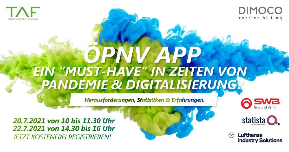 ÖPNV Webinar "ÖPNV Apps & Big Data" (Webinar | Online)