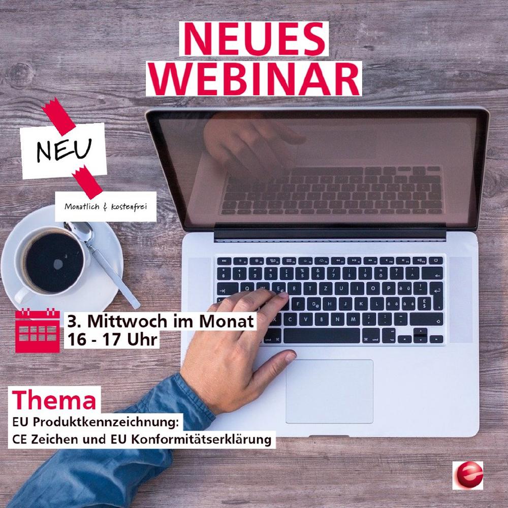 EU Produktkennzeichnung: CE Zeichen und EU Konformitätserklärung (Webinar | Online)