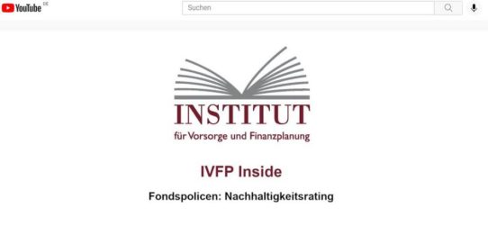 Vorstellung Fondspolicen Nachhaltigkeitsrating 2021 – „IVFP Inside“ (Webinar | Online)