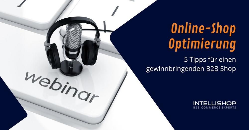 Online-Shop Optimierung: 5 Tipps für einen gewinnbringenden B2B Shop (Webinar | Online)