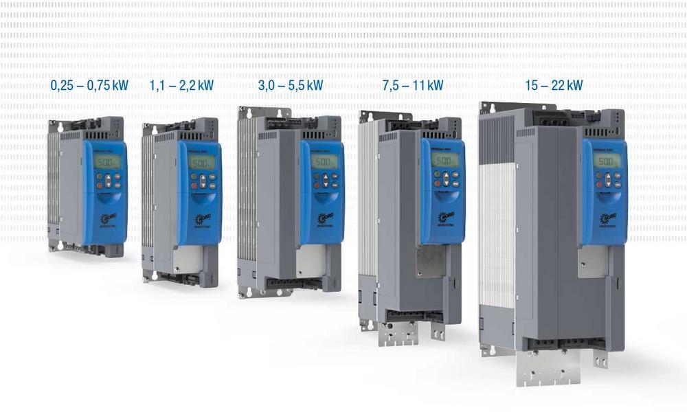 Erweiterter Leistungsbereich bis 22 kW: der Universalumrichter NORDAC PRO SK 500P