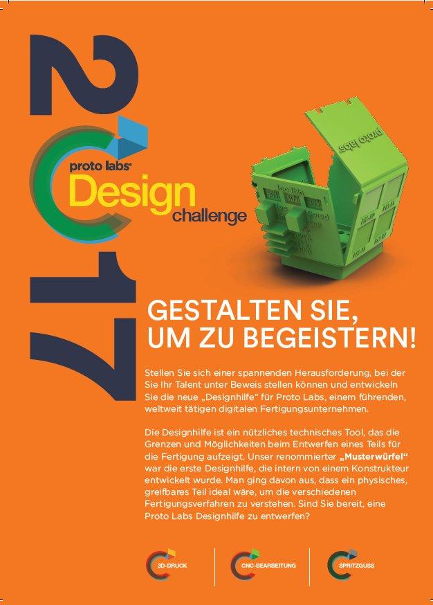 Proto Labs Design Challenge zum 3D-Druck