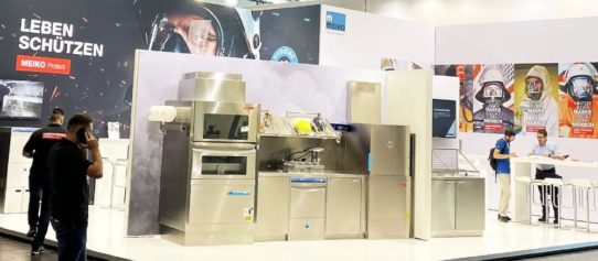 Interschutz 2022: Meiko erweitert Portfolio um Geräte für Vorreinigung und mehr Durchsatz in der Atemschutzwerkstatt