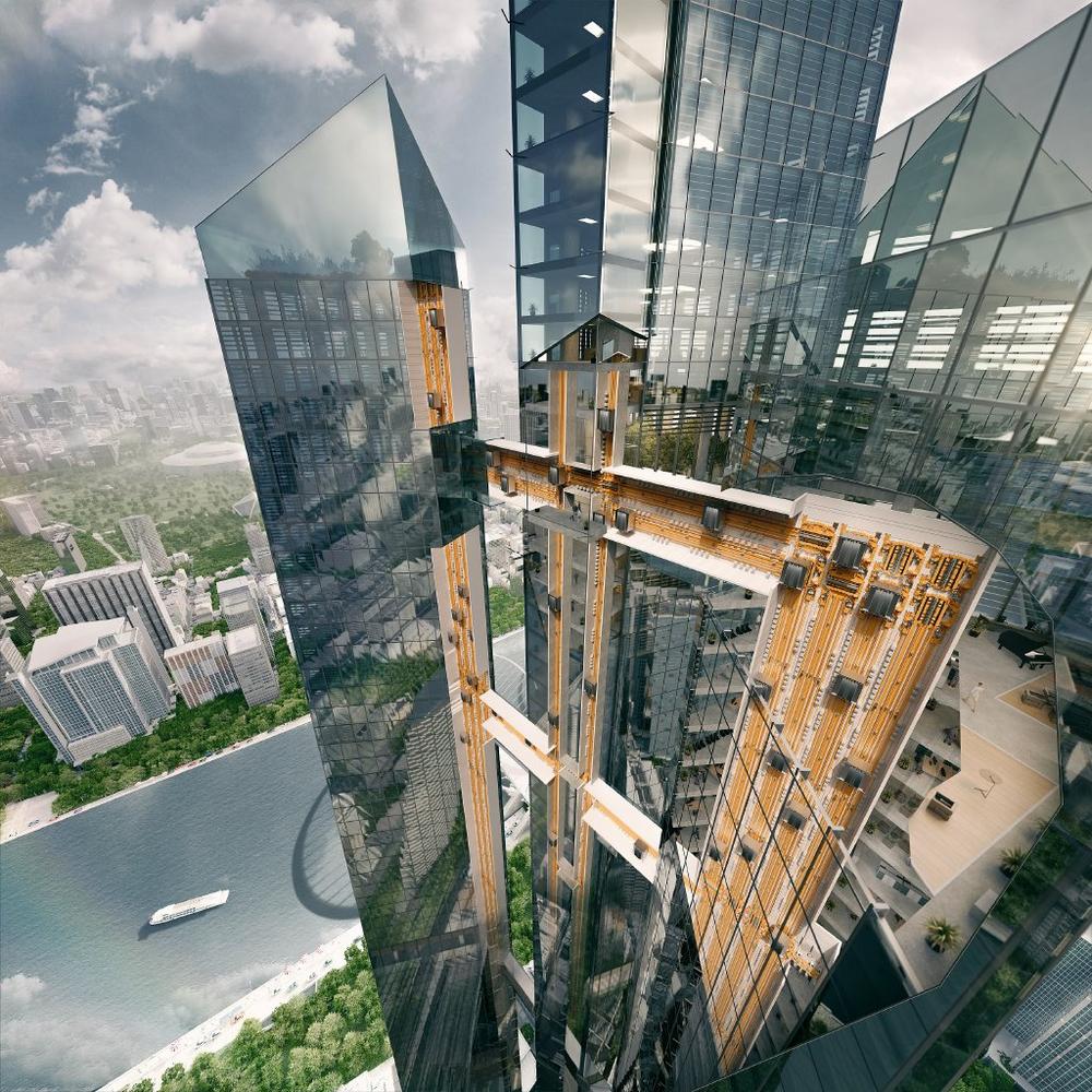 TK Elevator zeigt seilloses Aufzugssystem MULTI im Deutschen Pavillon auf der Expo 2020 Dubai