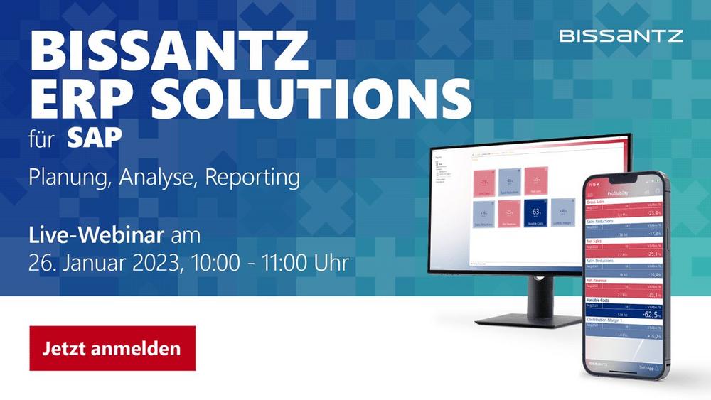 Bissantz ERP Solutions für SAP (Webinar | Online)