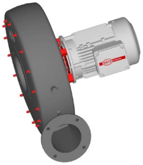 Dietz-motoren dichtet. – Ventilatoren