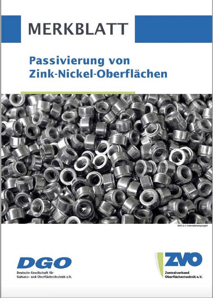 Informationsbroschüre zur Passivierung von Zink-Nickel-Oberflächen