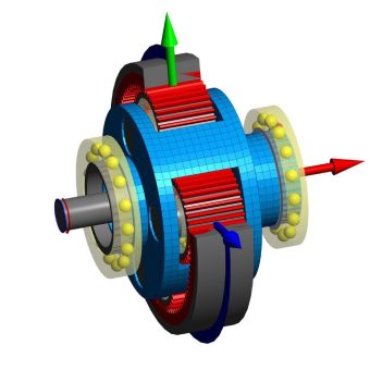 Integration von 3D elastischen Bauteilen in eine Wellensystemberechnung