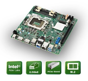 Mini-ITX Board für leistungszehrende Industrieanwendungen