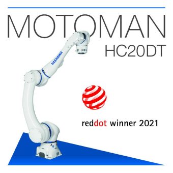 Cobot Motoman HC20DT von Yaskawa erhält Red Dot für hohe Designqualität