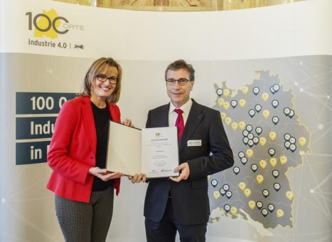 FORCAM als einer von 100 Orten für Industrie 4.0 in Baden-Württemberg ausgezeichnet