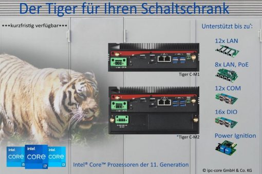 Intelligent, effizient und robust: Die neuen embedded Industrie-PC Modelle Tiger C-M1 und C-M2