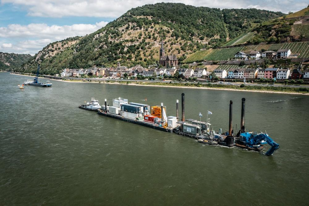 Epiroc-Anbaufräse ER 3000 macht den (Fluss-)Weg in die Zukunft frei