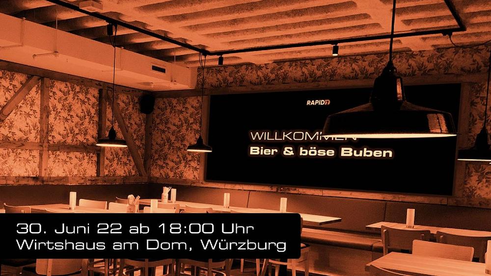Live ins DarkWeb. Bier & böse Buben erwarten Sie (Sonstiges | Würzburg)